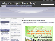 Tablet Screenshot of indigenousclimate.org